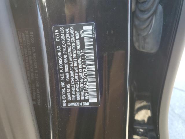 Photo 12 VIN: WP1AA2A27GLA11176 - PORSCHE CAYENNE 