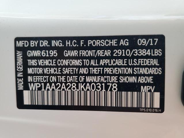 Photo 12 VIN: WP1AA2A28JKA03178 - PORSCHE CAYENNE 