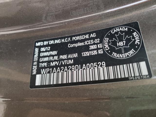 Photo 9 VIN: WP1AA2A29DLA00529 - PORSCHE CAYENNE 