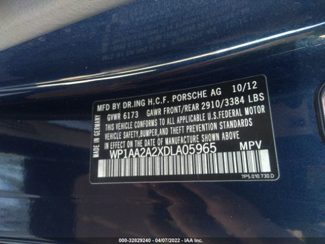 Photo 8 VIN: WP1AA2A2XDLA05965 - PORSCHE CAYENNE 