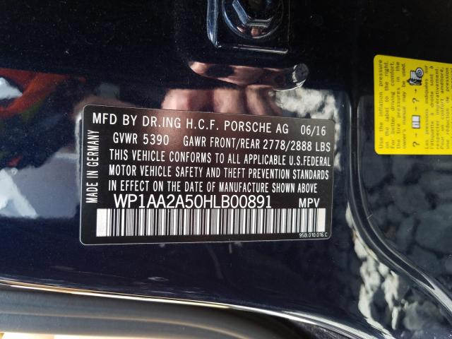 Photo 9 VIN: WP1AA2A50HLB00891 - PORSCHE MACAN 