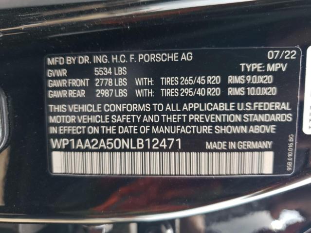 Photo 12 VIN: WP1AA2A50NLB12471 - PORSCHE MACAN 