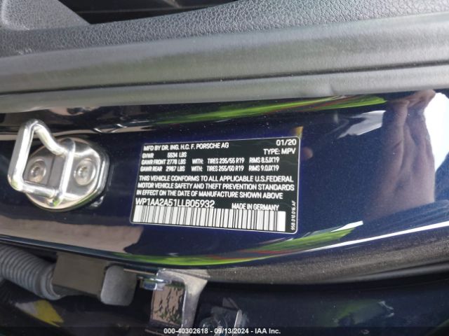 Photo 8 VIN: WP1AA2A51LLB05932 - PORSCHE MACAN 