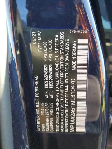 Photo 11 VIN: WP1AA2A51MLB10470 - PORSCHE MACAN 