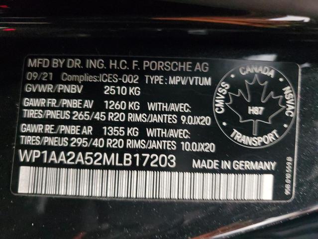 Photo 13 VIN: WP1AA2A52MLB17203 - PORSCHE MACAN 