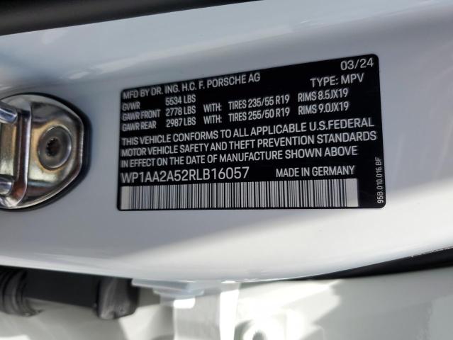 Photo 12 VIN: WP1AA2A52RLB16057 - PORSCHE MACAN BASE 