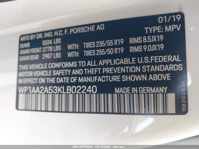 Photo 8 VIN: WP1AA2A53KLB02240 - PORSCHE MACAN 