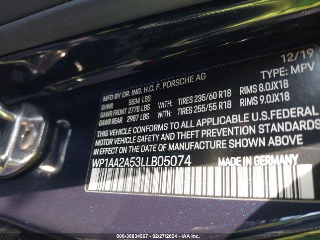 Photo 8 VIN: WP1AA2A53LLB05074 - PORSCHE MACAN 