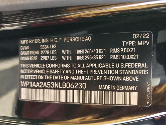 Photo 12 VIN: WP1AA2A53NLB06230 - PORSCHE MACAN 