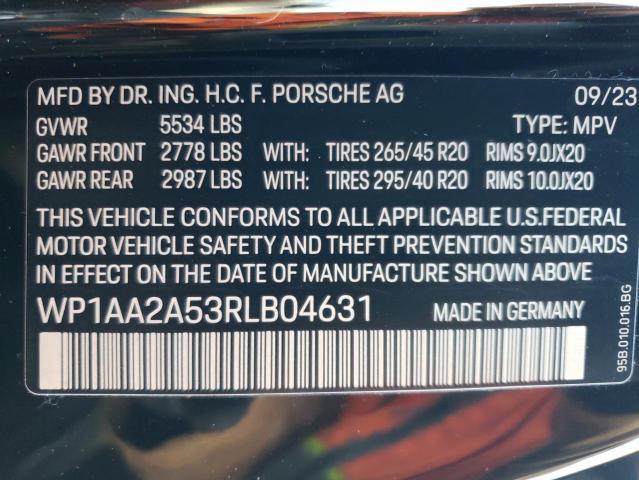 Photo 13 VIN: WP1AA2A53RLB04631 - PORSCHE MACAN BASE 