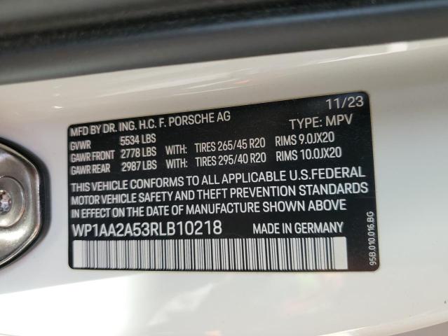 Photo 12 VIN: WP1AA2A53RLB10218 - PORSCHE MACAN BASE 