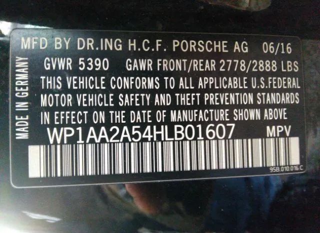 Photo 8 VIN: WP1AA2A54HLB01607 - PORSCHE MACAN 