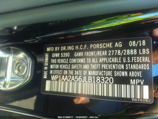 Photo 8 VIN: WP1AA2A56JLB18320 - PORSCHE MACAN 