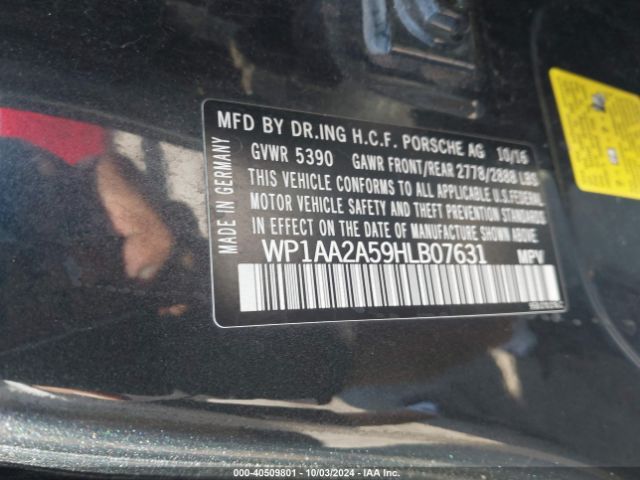 Photo 8 VIN: WP1AA2A59HLB07631 - PORSCHE MACAN 