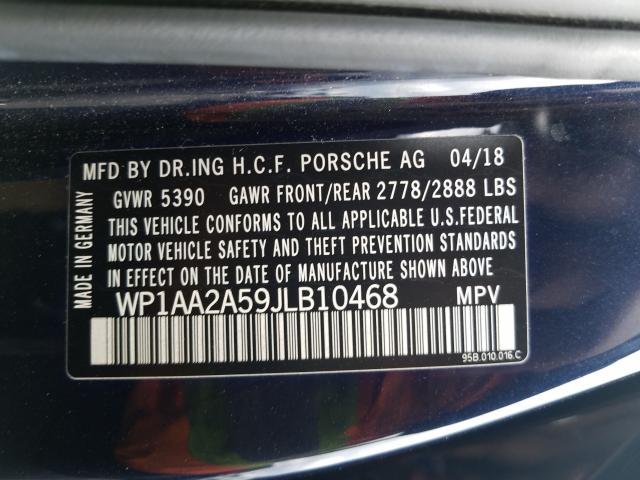 Photo 9 VIN: WP1AA2A59JLB10468 - PORSCHE MACAN 