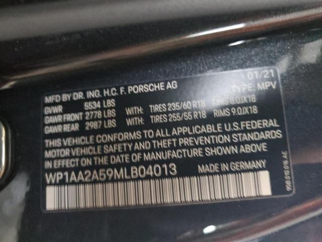 Photo 12 VIN: WP1AA2A59MLB04013 - PORSCHE MACAN 