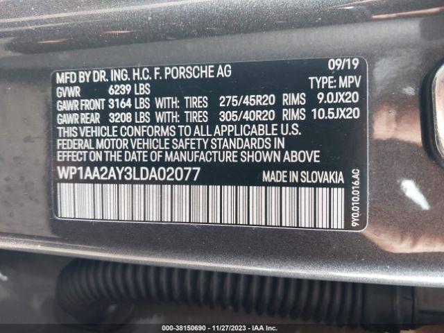 Photo 8 VIN: WP1AA2AY3LDA02077 - PORSCHE CAYENNE 