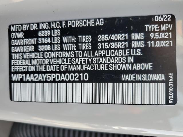 Photo 13 VIN: WP1AA2AY5PDA00210 - PORSCHE CAYENNE BA 