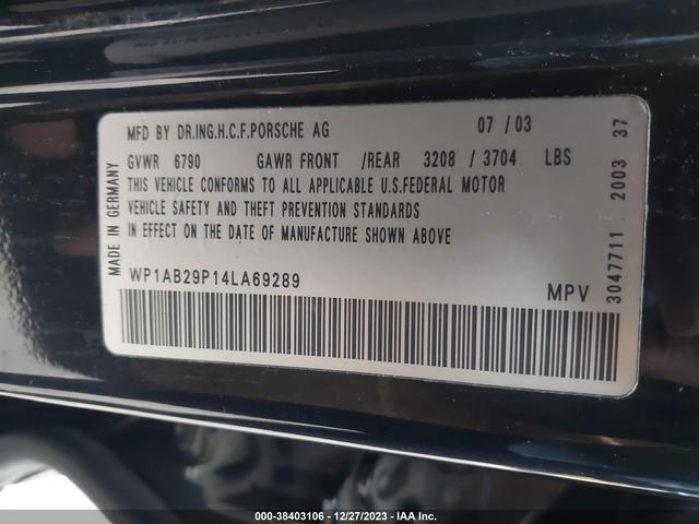 Photo 9 VIN: WP1AB29P14LA69289 - PORSCHE CAYENNE 