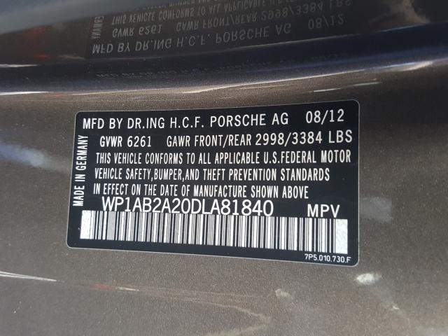 Photo 9 VIN: WP1AB2A20DLA81840 - PORSCHE CAYENNE S 