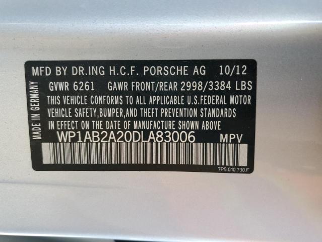 Photo 12 VIN: WP1AB2A20DLA83006 - PORSCHE CAYENNE 