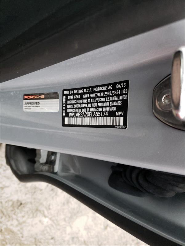 Photo 9 VIN: WP1AB2A20ELA55174 - PORSCHE CAYENNE S 