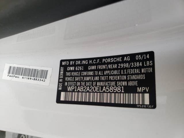 Photo 9 VIN: WP1AB2A20ELA58981 - PORSCHE CAYENNE S 