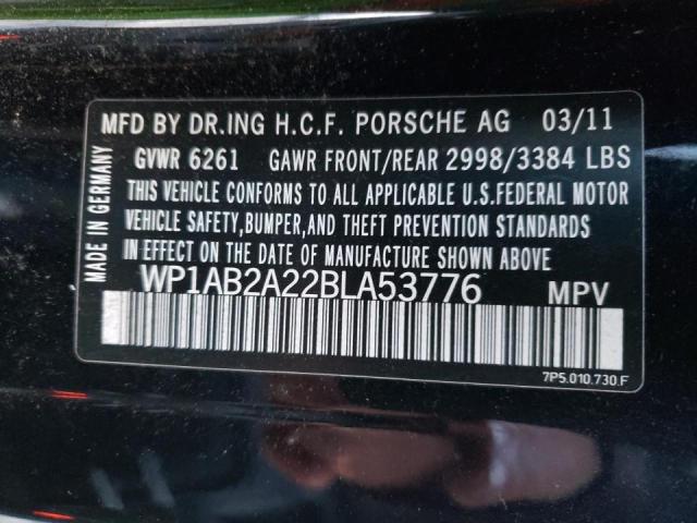 Photo 9 VIN: WP1AB2A22BLA53776 - PORSCHE CAYENNE S 