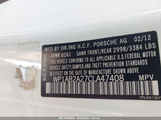 Photo 8 VIN: WP1AB2A27CLA47408 - PORSCHE CAYENNE 