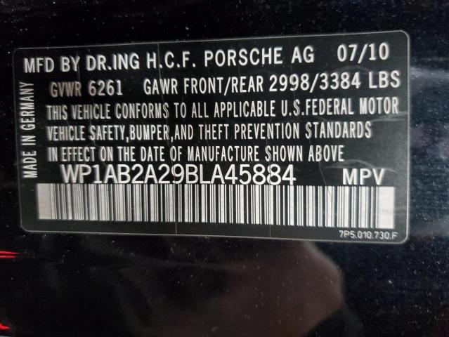 Photo 12 VIN: WP1AB2A29BLA45884 - PORSCHE CAYENNE S 