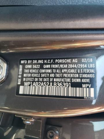 Photo 11 VIN: WP1AB2A52JLB36391 - PORSCHE MACAN S 