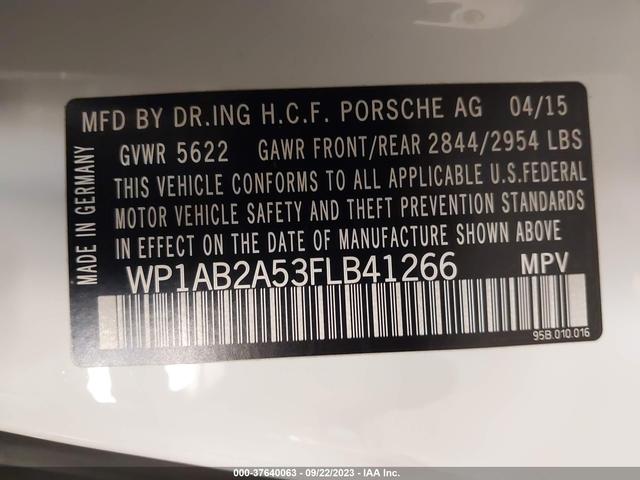 Photo 8 VIN: WP1AB2A53FLB41266 - PORSCHE MACAN 