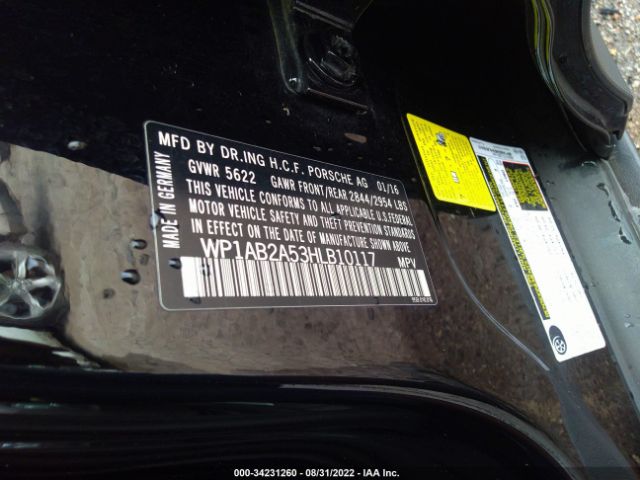 Photo 8 VIN: WP1AB2A53HLB10117 - PORSCHE MACAN 