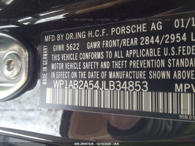 Photo 8 VIN: WP1AB2A54JLB34853 - PORSCHE MACAN 