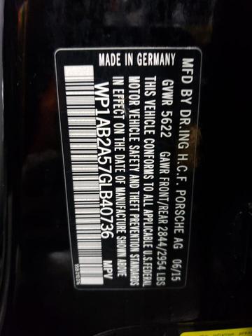 Photo 11 VIN: WP1AB2A57GLB40736 - PORSCHE MACAN 