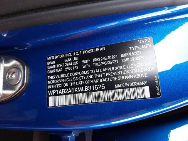 Photo 9 VIN: WP1AB2A5XMLB31525 - PORSCHE MACAN S 