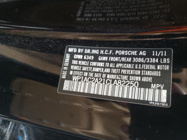 Photo 9 VIN: WP1AC2A21CLA82250 - PORSCHE CAYENNE TU 