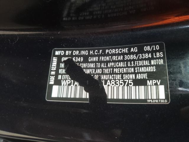 Photo 9 VIN: WP1AC2A23BLA83575 - PORSCHE CAYENNE TU 