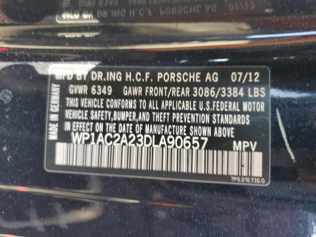 Photo 12 VIN: WP1AC2A23DLA90657 - PORSCHE CAYENNE 