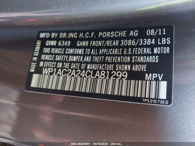 Photo 8 VIN: WP1AC2A24CLA81299 - PORSCHE CAYENNE 