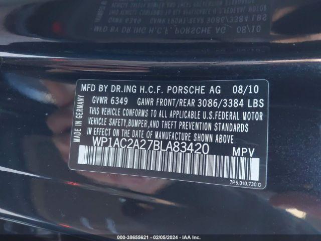 Photo 8 VIN: WP1AC2A27BLA83420 - PORSCHE CAYENNE 