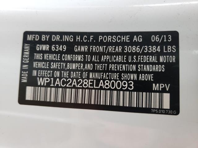 Photo 9 VIN: WP1AC2A28ELA80093 - PORSCHE CAYENNE TU 