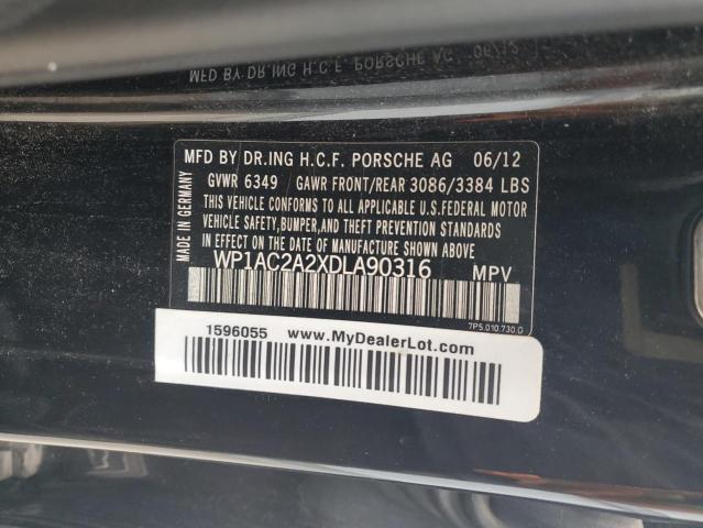 Photo 12 VIN: WP1AC2A2XDLA90316 - PORSCHE CAYENNE TU 