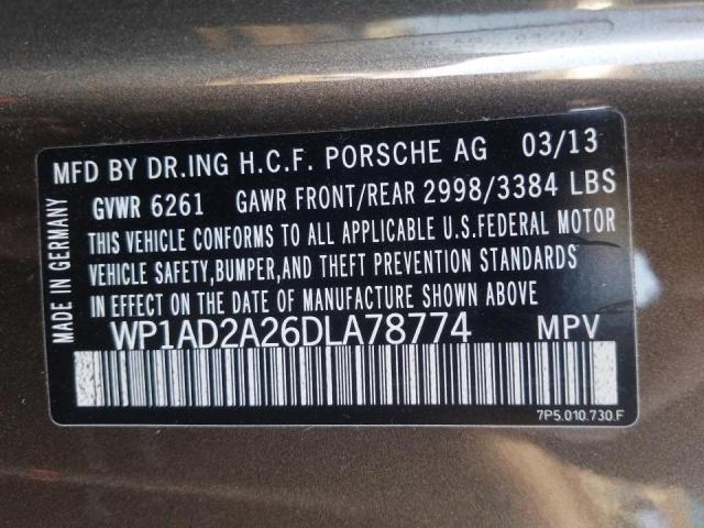 Photo 9 VIN: WP1AD2A26DLA78774 - PORSCHE CAYENNE GT 