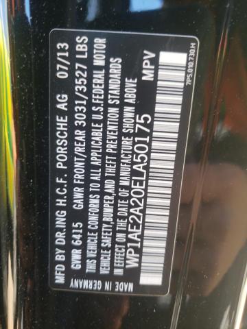 Photo 9 VIN: WP1AE2A20ELA50175 - PORSCHE CAYENNE S 