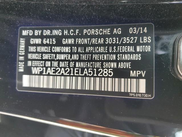 Photo 12 VIN: WP1AE2A21ELA51285 - PORSCHE CAYENNE S 