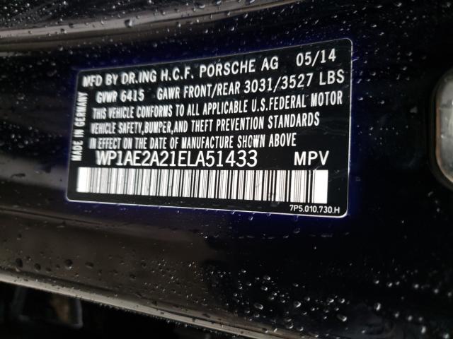 Photo 9 VIN: WP1AE2A21ELA51433 - PORSCHE CAYENNE S 