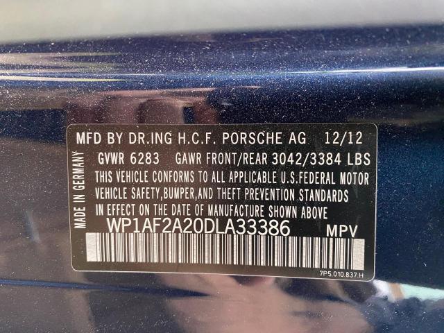 Photo 9 VIN: WP1AF2A20DLA33386 - PORSCHE CAYENNE 