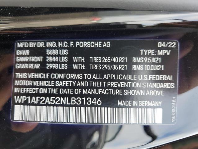 Photo 11 VIN: WP1AF2A52NLB31346 - PORSCHE MACAN 