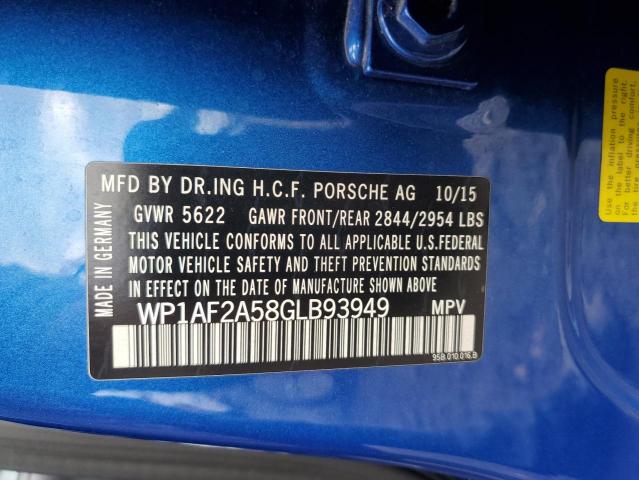 Photo 9 VIN: WP1AF2A58GLB93949 - PORSCHE MACAN TURB 